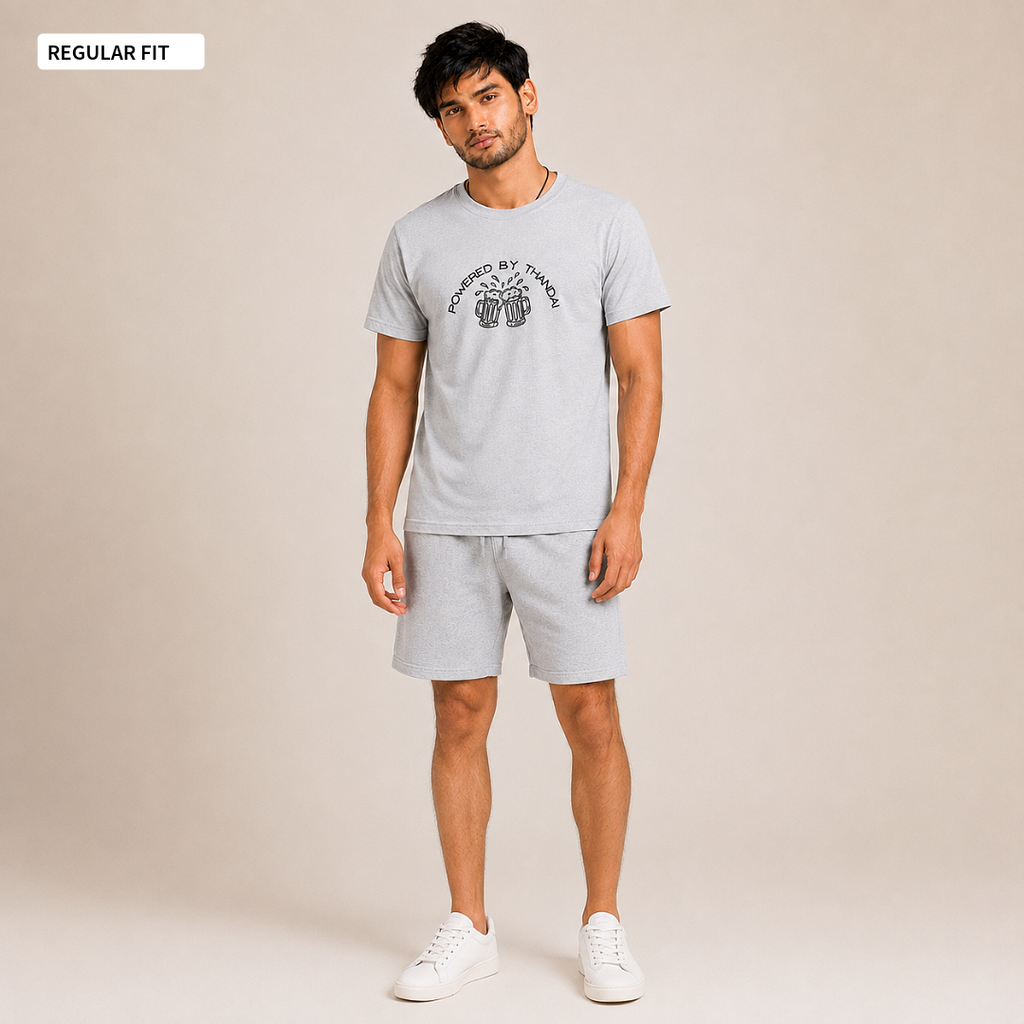 Powered By Thandai - Round Neck Tee | Unisex Fit