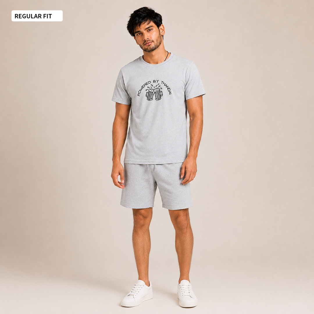 Powered By Thandai - Round Neck Tee | Unisex Fit