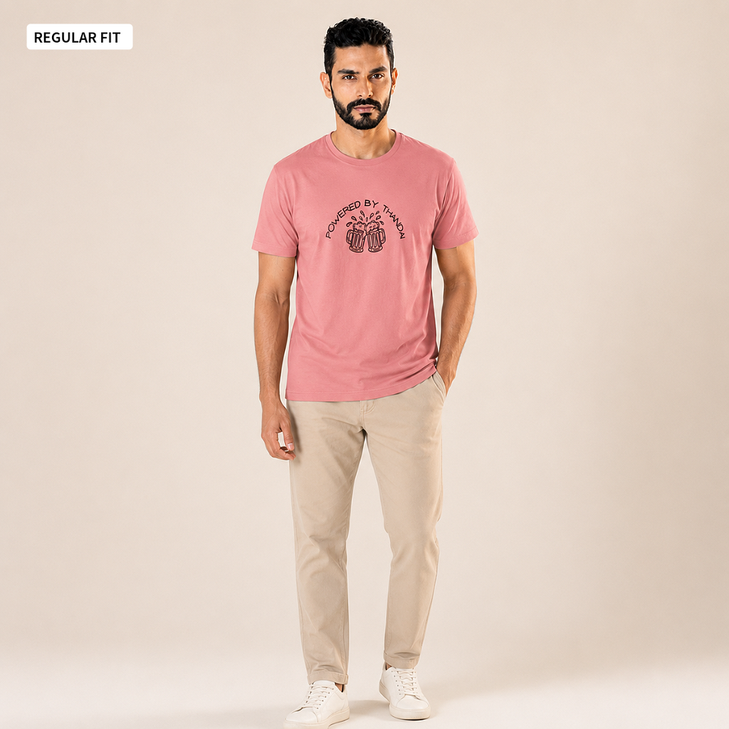 Powered By Thandai - Round Neck Tee | Unisex Fit