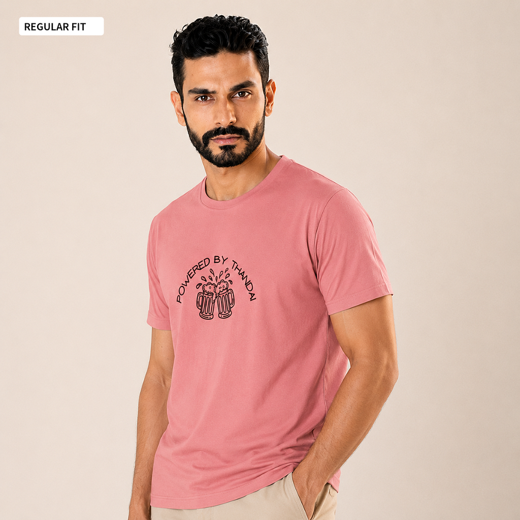 Powered By Thandai - Round Neck Tee | Unisex Fit