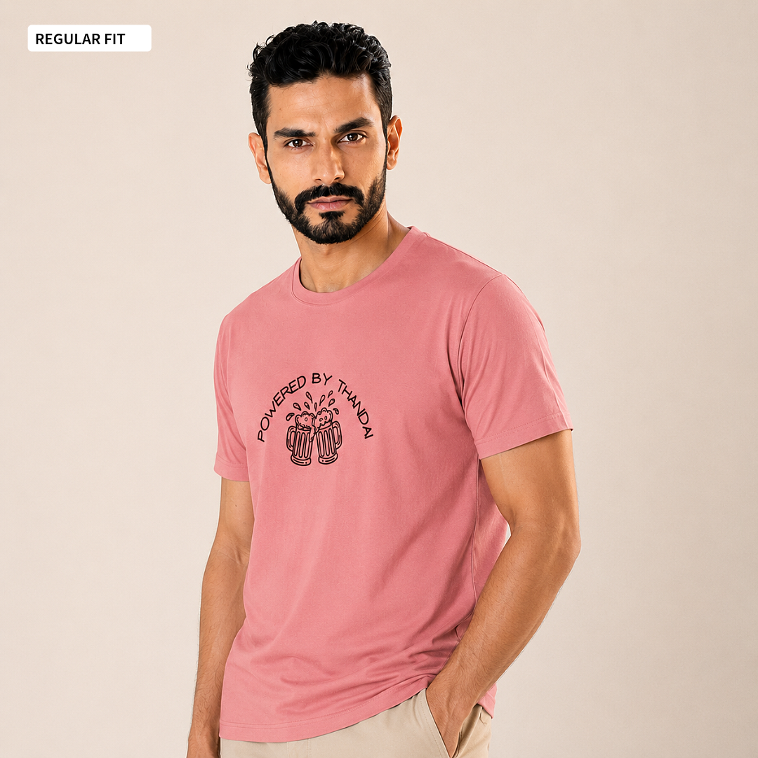 Powered By Thandai - Round Neck Tee | Unisex Fit