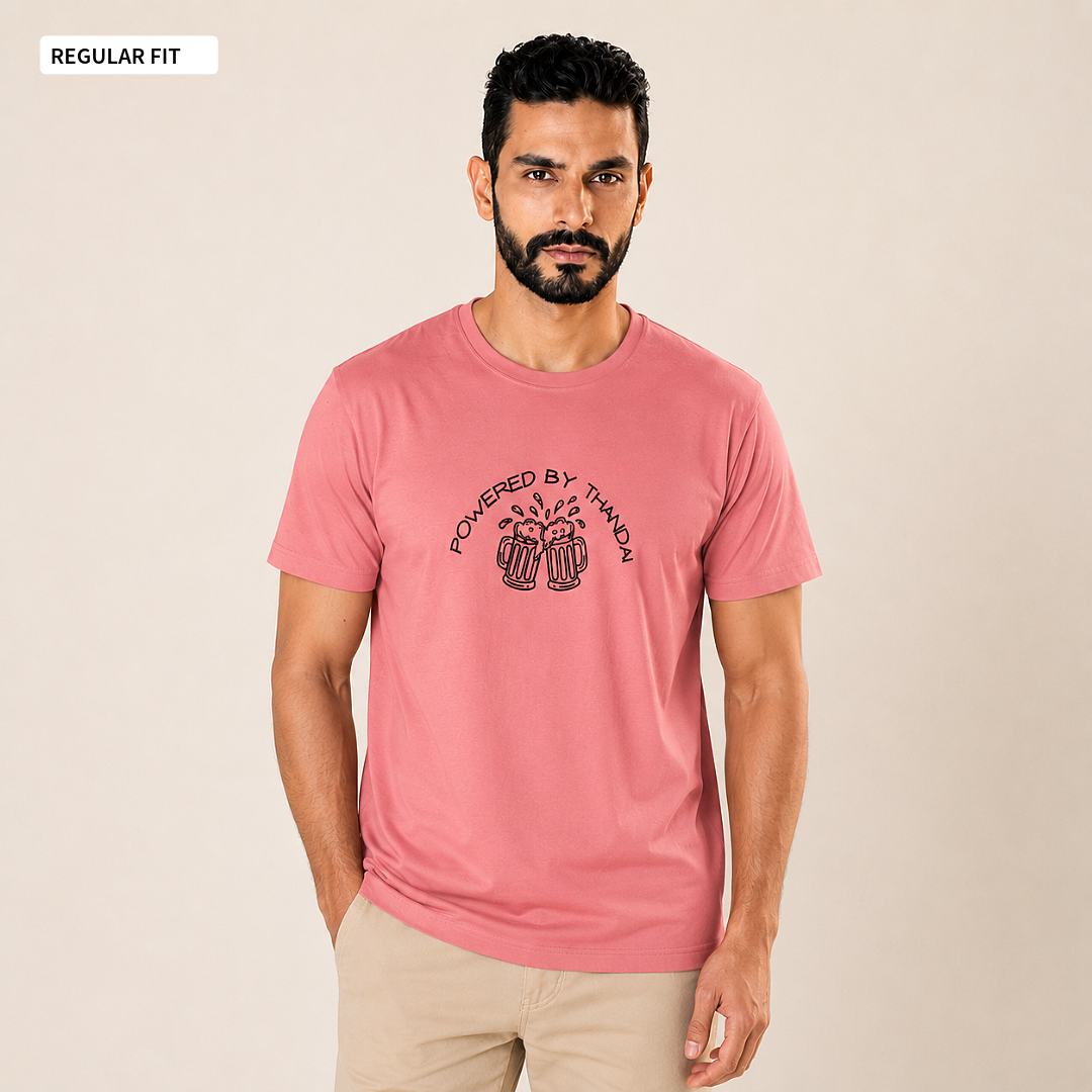 Powered By Thandai - Round Neck Tee | Unisex Fit