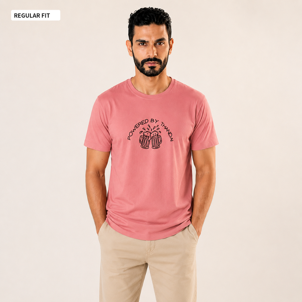 Powered By Thandai - Round Neck Tee | Unisex Fit