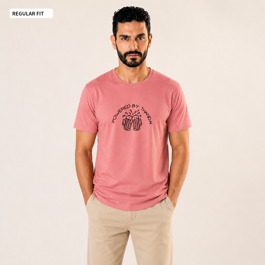 Powered By Thandai - Round Neck Tee | Unisex Fit