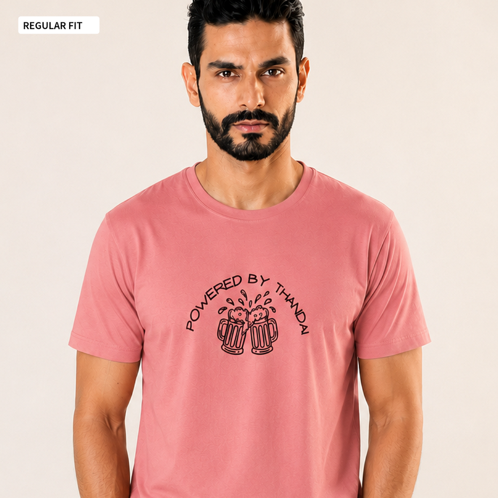 Powered By Thandai - Round Neck Tee | Unisex Fit