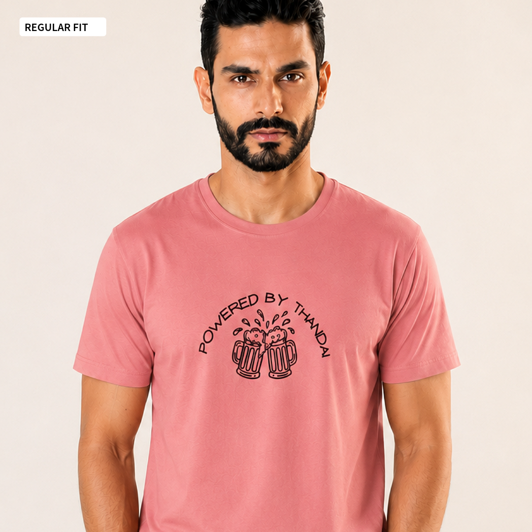 Powered By Thandai - Round Neck Tee | Unisex Fit