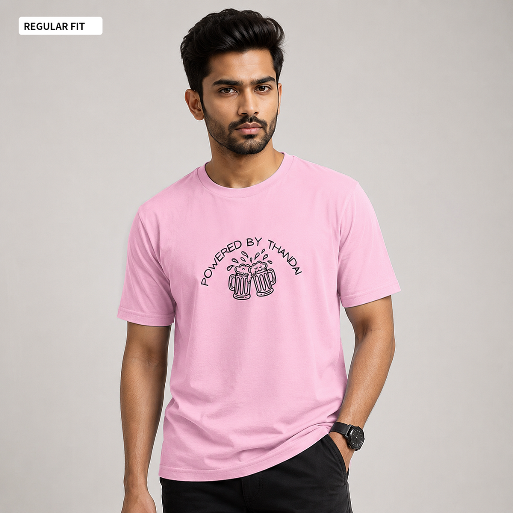 Powered By Thandai - Round Neck Tee | Unisex Fit
