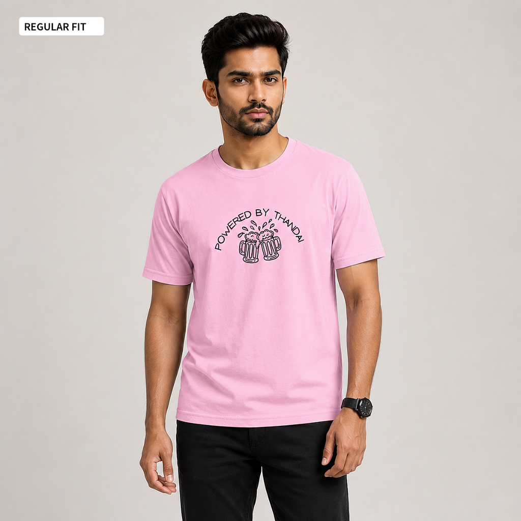 Powered By Thandai - Round Neck Tee | Unisex Fit