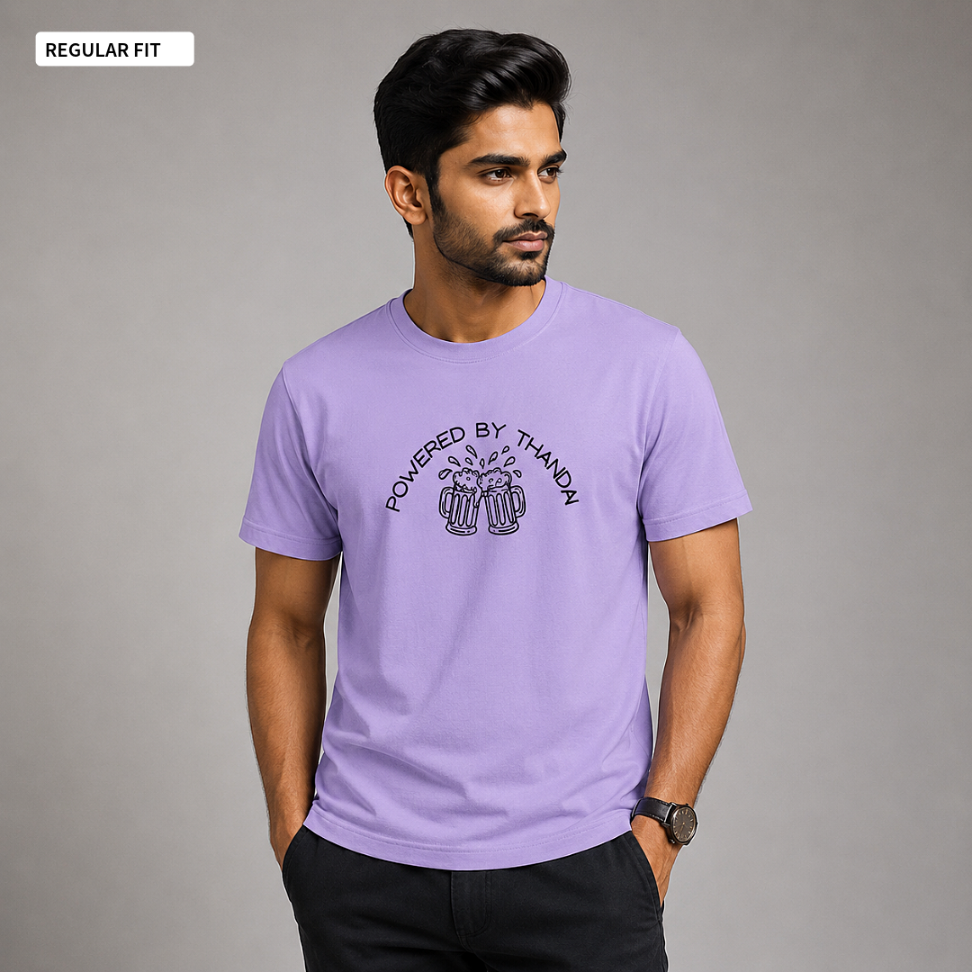 Powered By Thandai - Round Neck Tee | Unisex Fit
