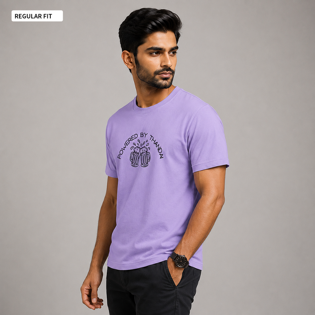 Powered By Thandai - Round Neck Tee | Unisex Fit