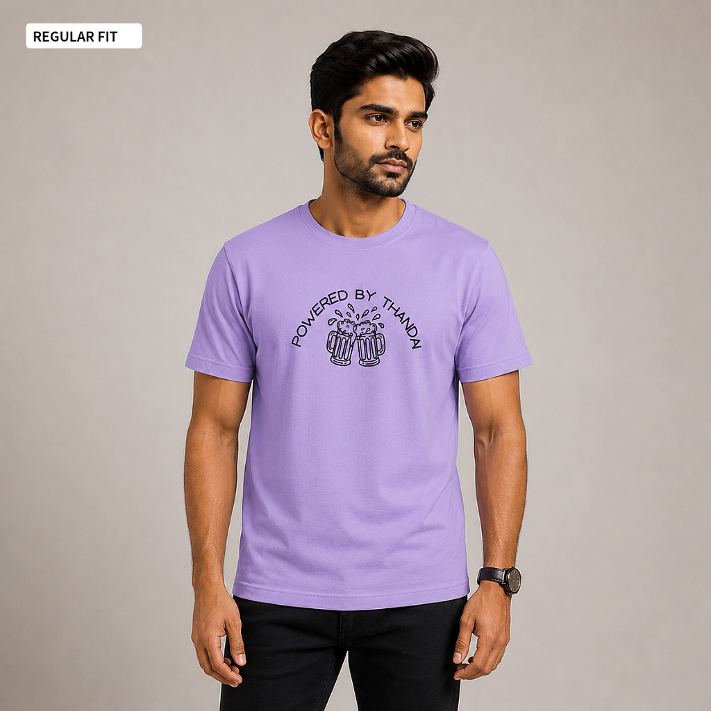 Powered By Thandai - Round Neck Tee | Unisex Fit