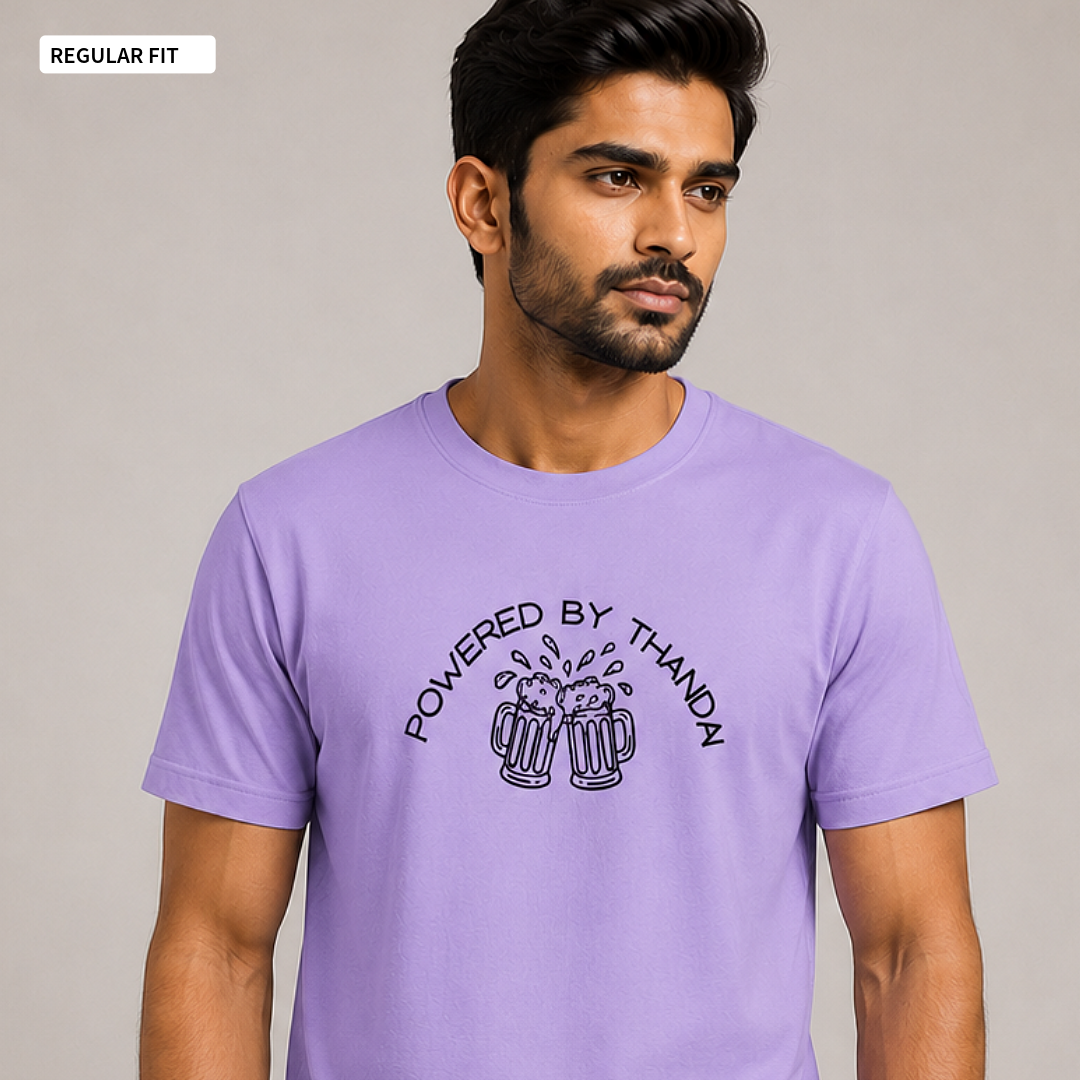 Powered By Thandai - Round Neck Tee | Unisex Fit