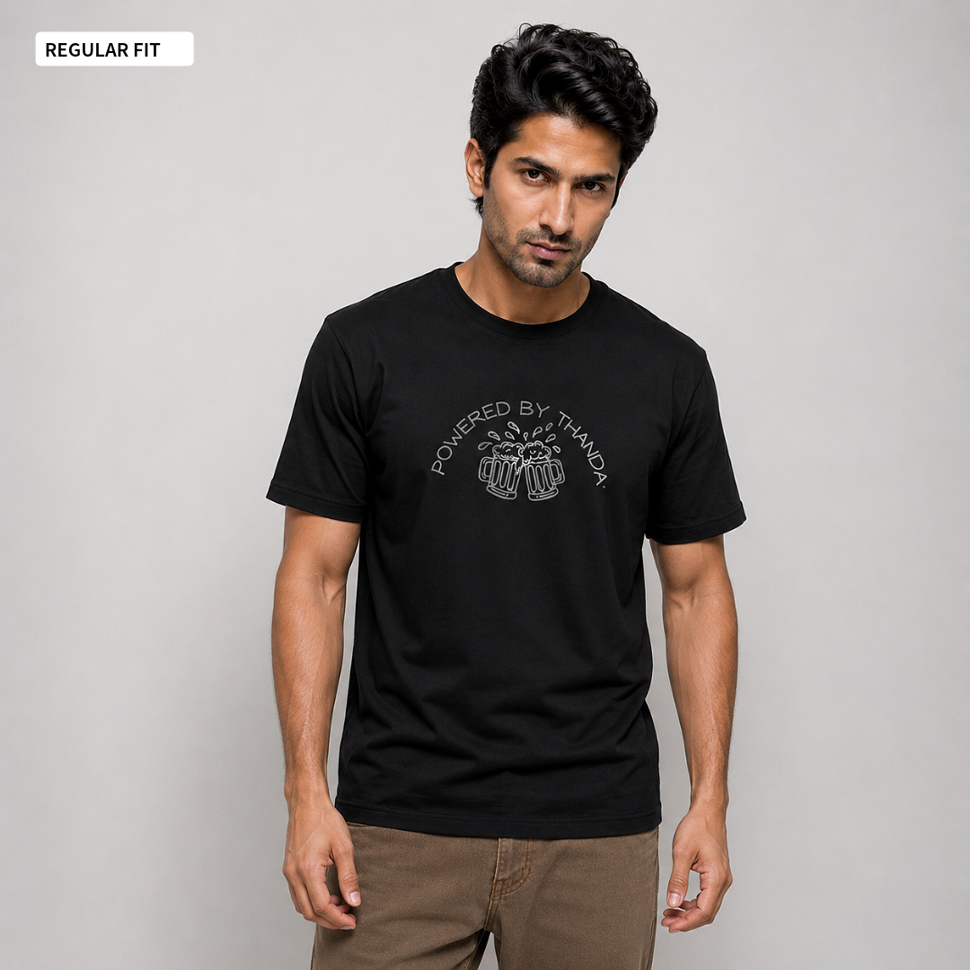 Powered By Thandai - Round Neck Tee | Unisex Fit