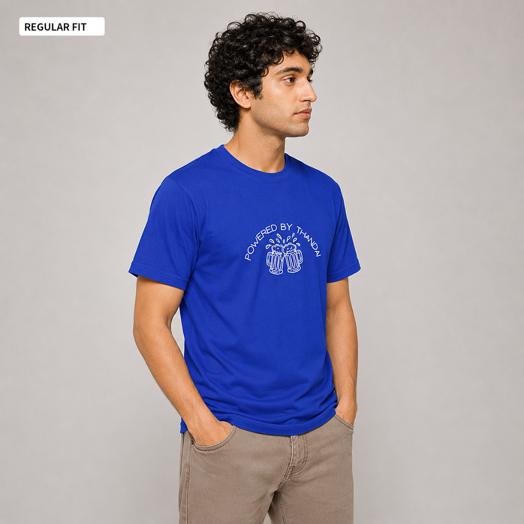 Powered By Thandai - Round Neck Tee | Unisex Fit