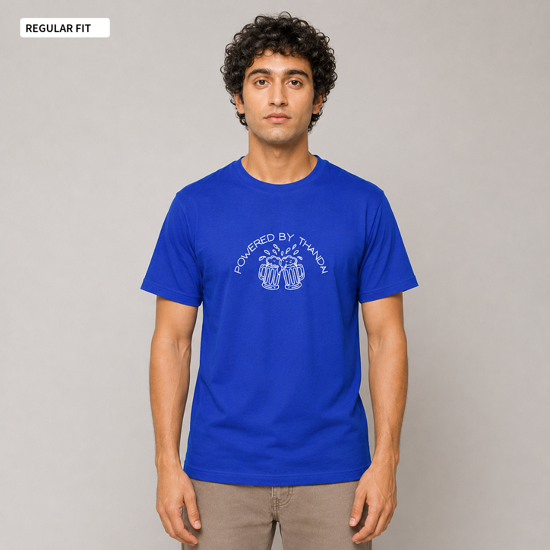 Powered By Thandai - Round Neck Tee | Unisex Fit