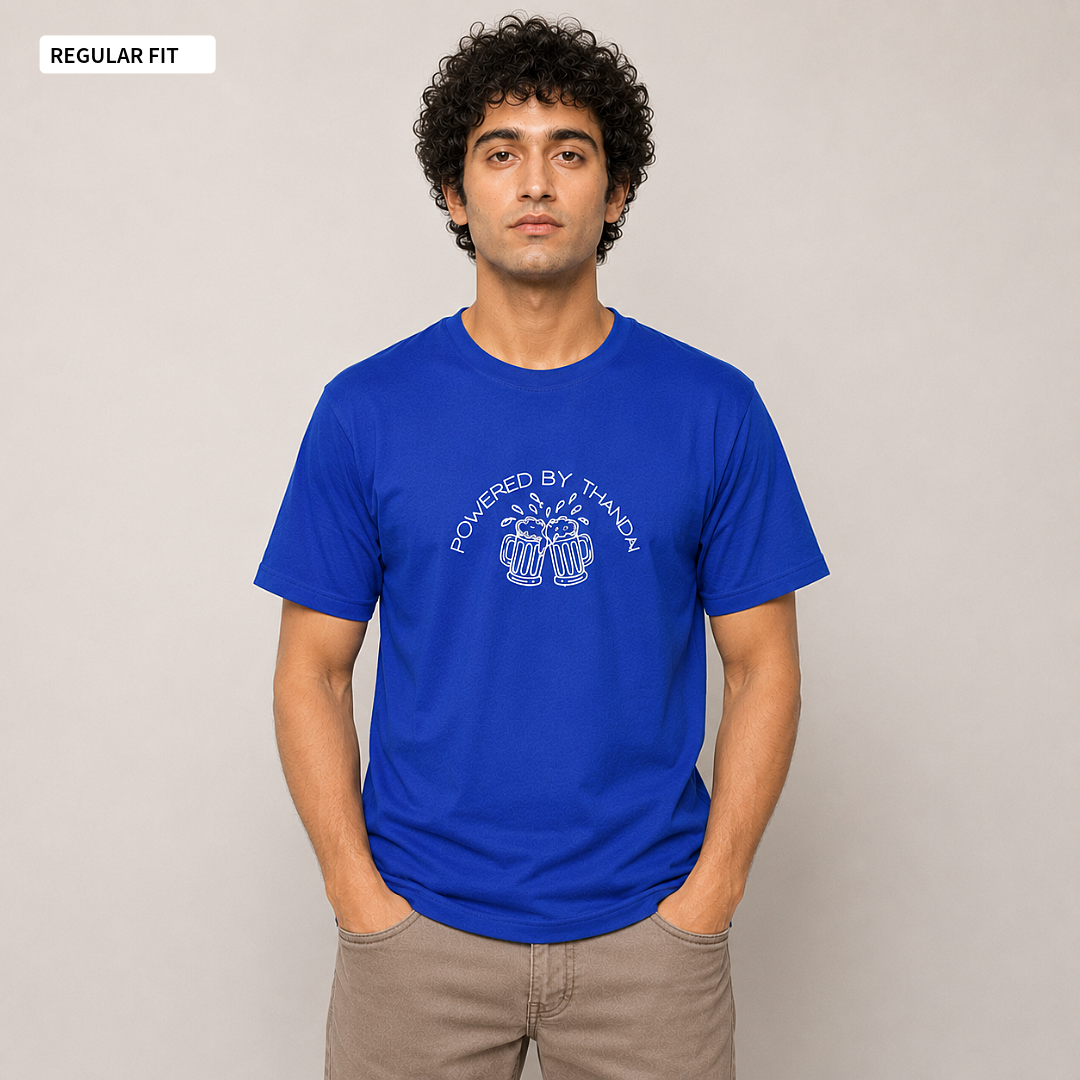 Powered By Thandai - Round Neck Tee | Unisex Fit