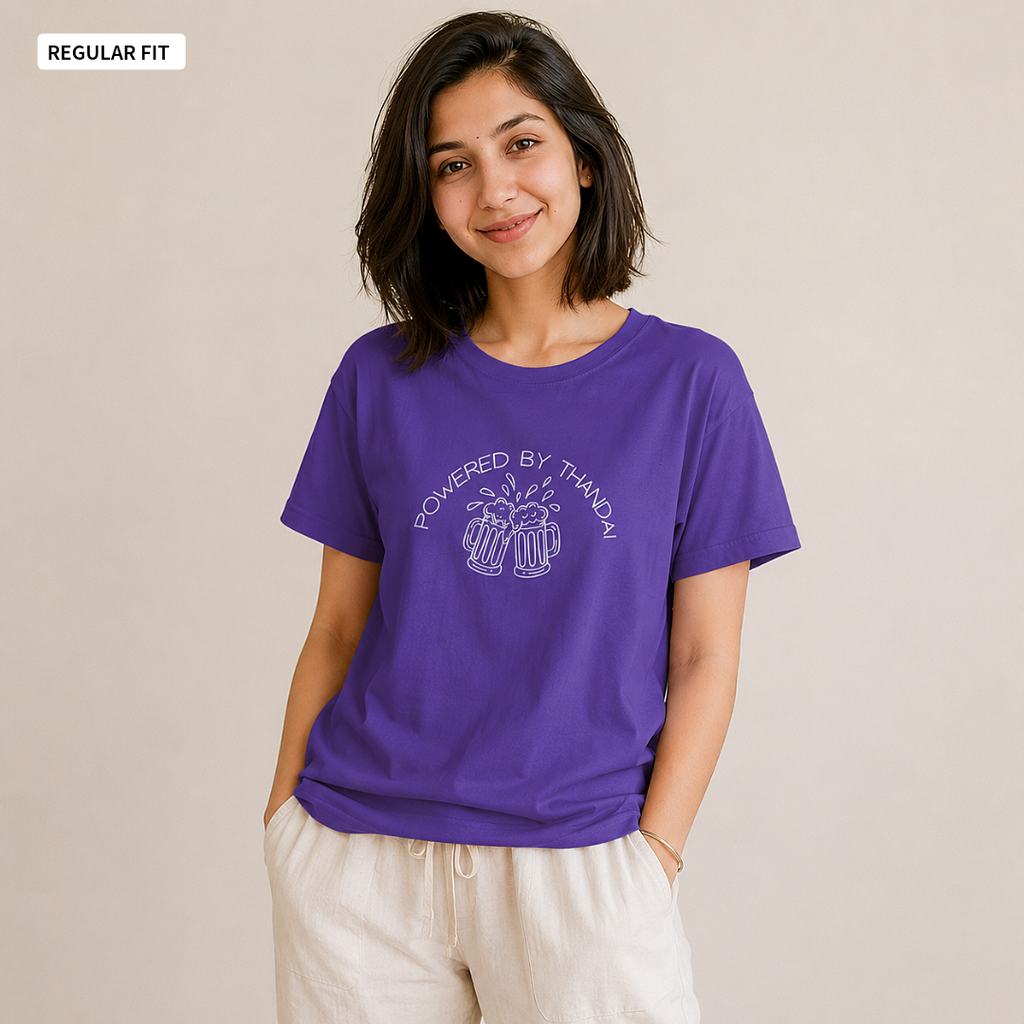 Powered By Thandai - Round Neck Tee | Unisex Fit