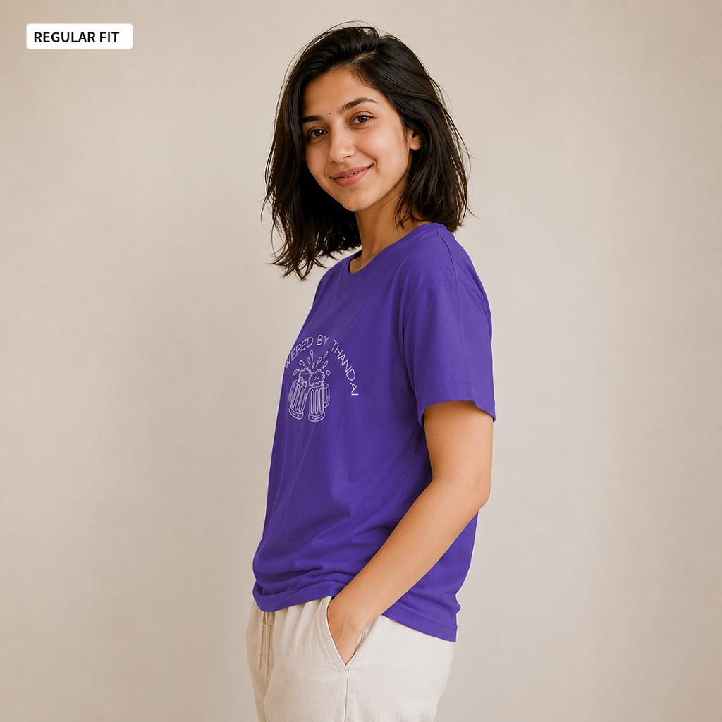 Powered By Thandai - Round Neck Tee | Unisex Fit