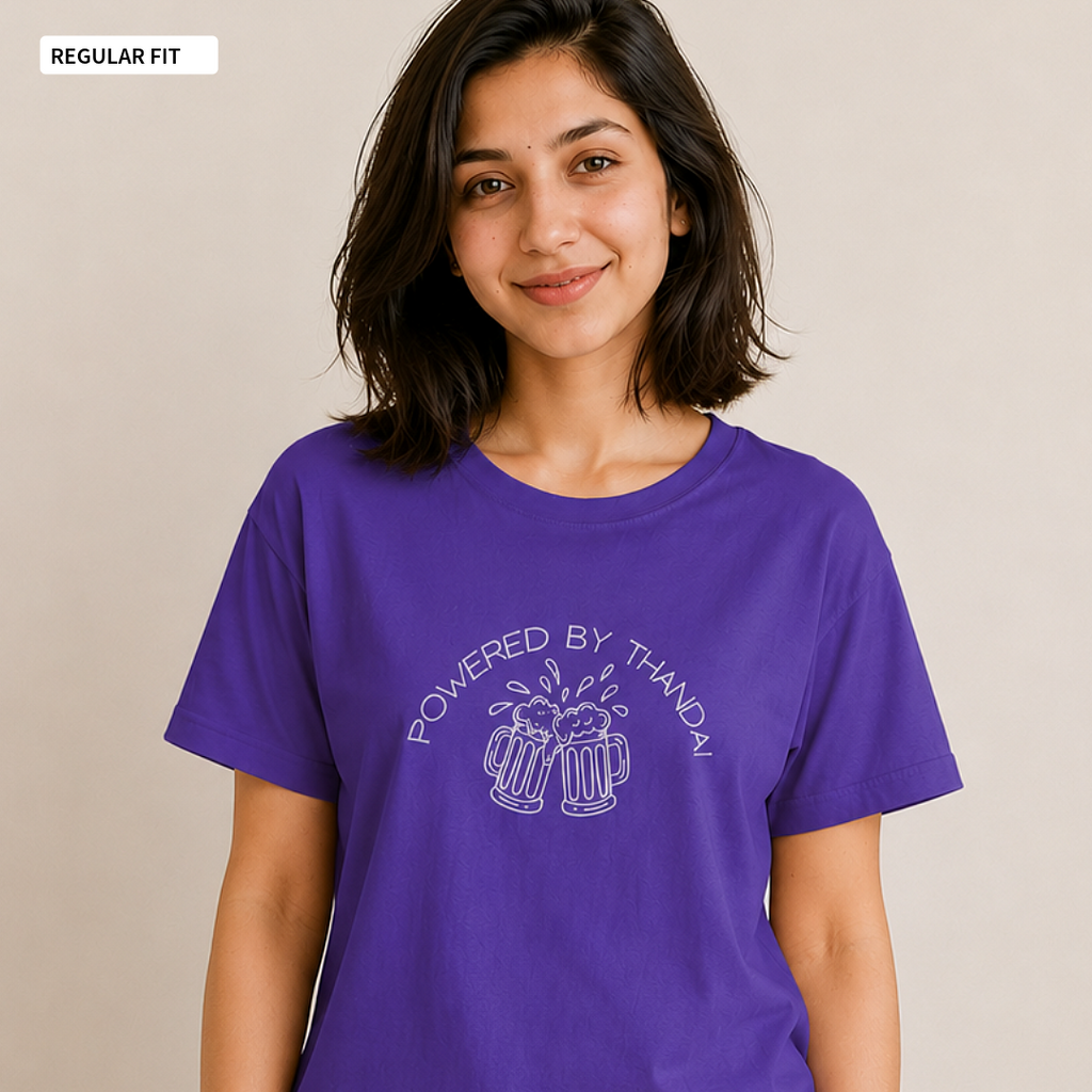 Powered By Thandai - Round Neck Tee | Unisex Fit