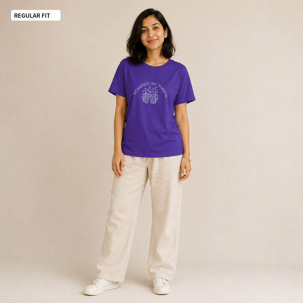 Powered By Thandai - Round Neck Tee | Unisex Fit