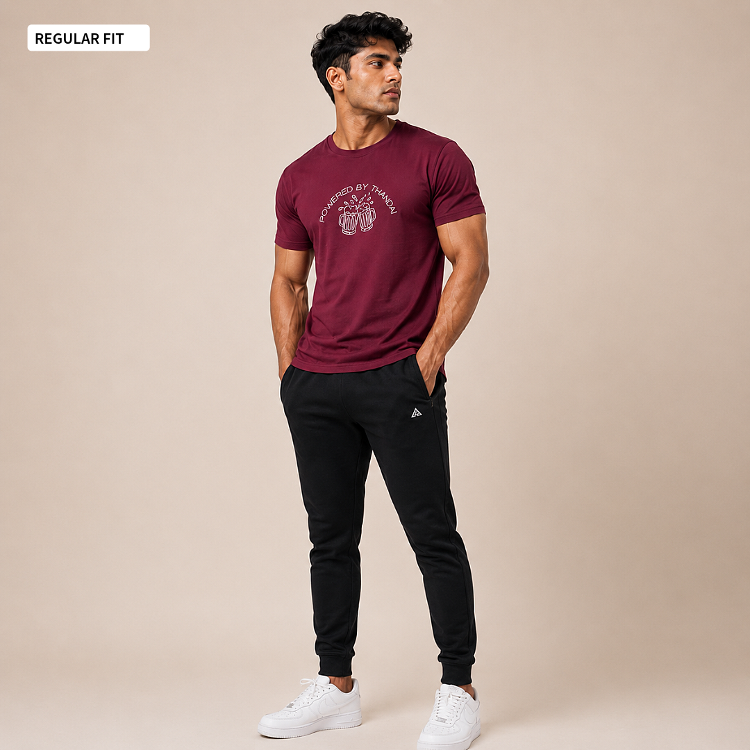 Powered By Thandai - Round Neck Tee | Unisex Fit
