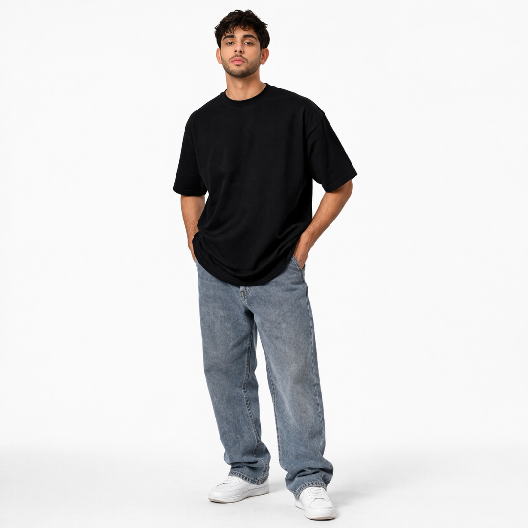 The Solid Lounger - Oversized Tee | Unisex Fit | Solid Colours