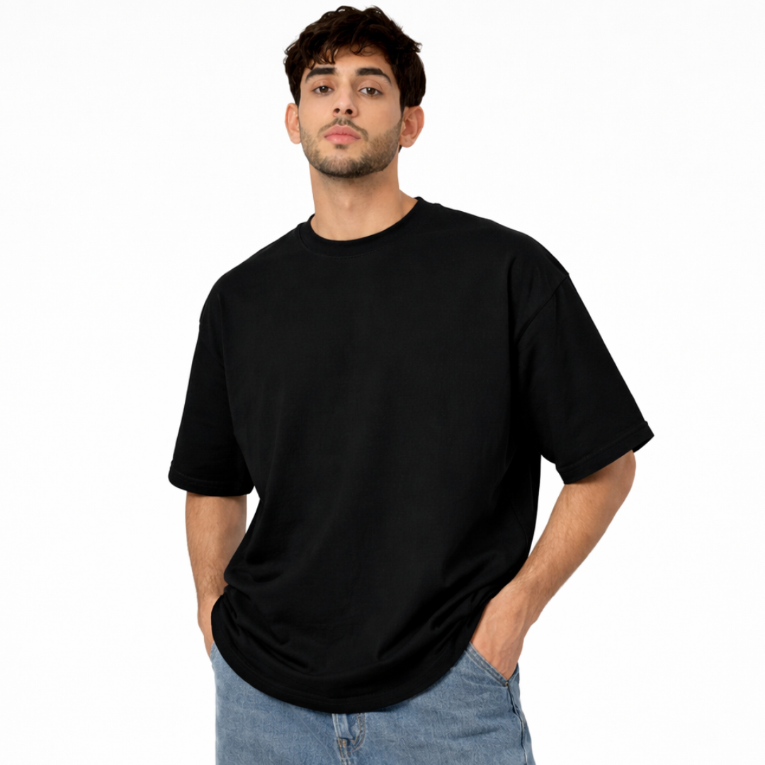 The Solid Lounger - Oversized Tee | Unisex Fit | Solid Colours