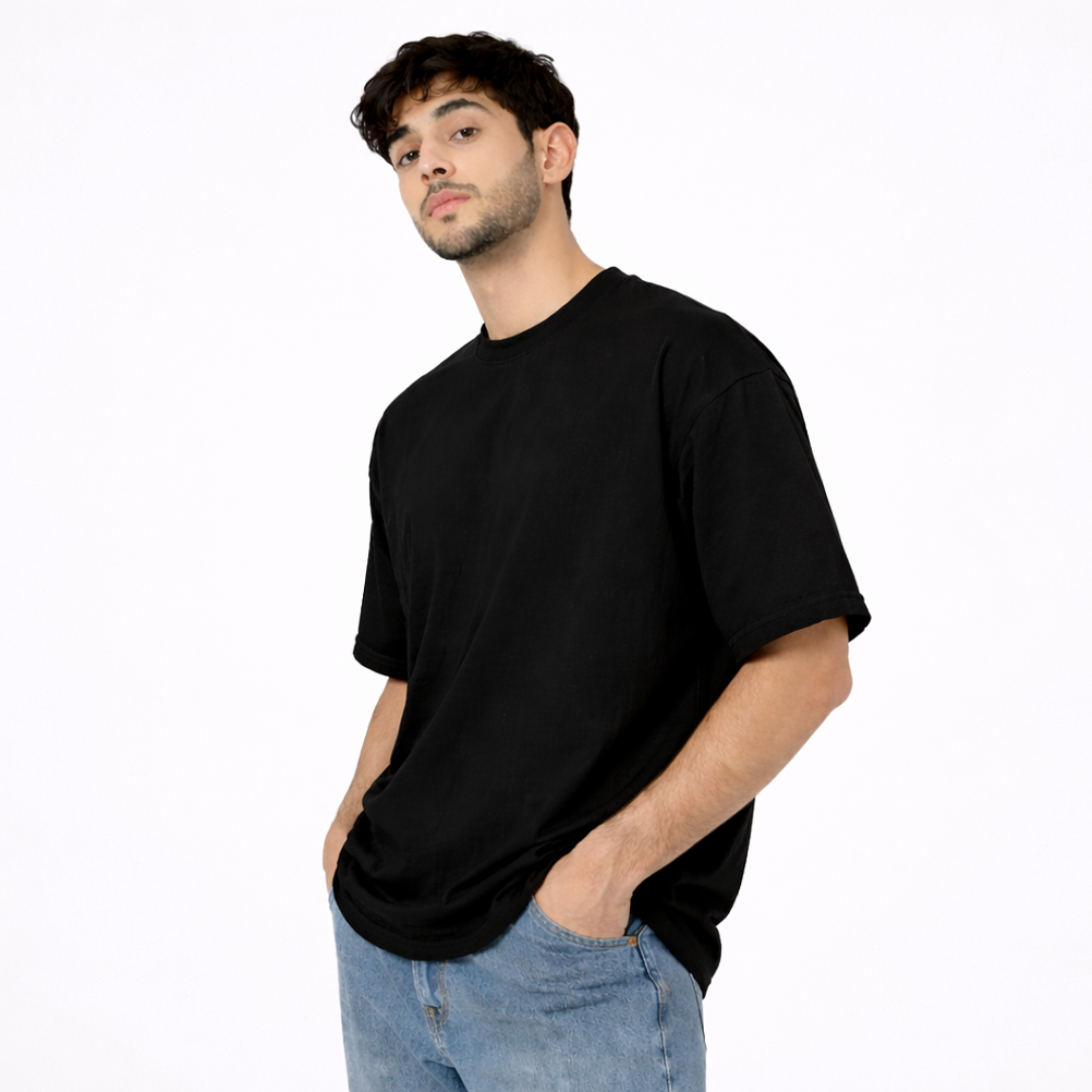 The Solid Lounger - Oversized Tee | Unisex Fit | Solid Colours