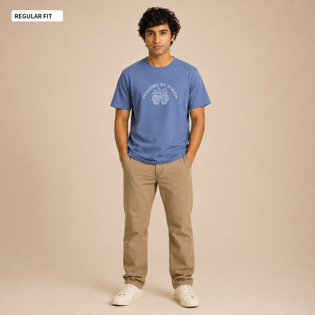 Powered By Thandai - Round Neck Tee | Unisex Fit