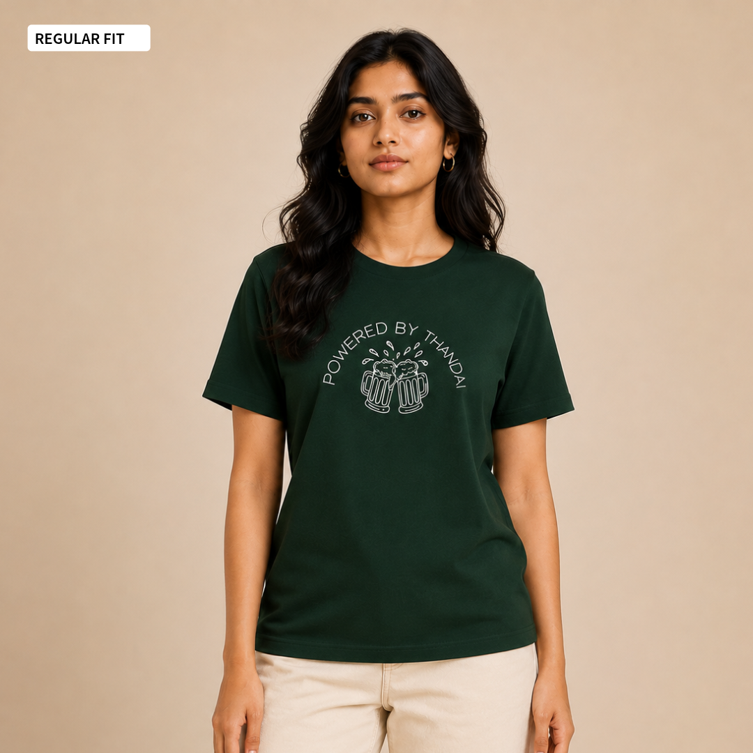Powered By Thandai - Round Neck Tee | Unisex Fit