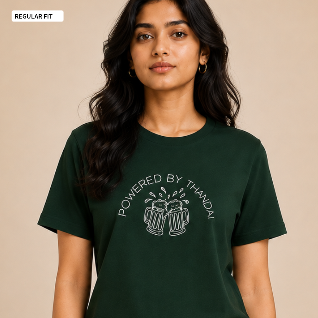 Powered By Thandai - Round Neck Tee | Unisex Fit