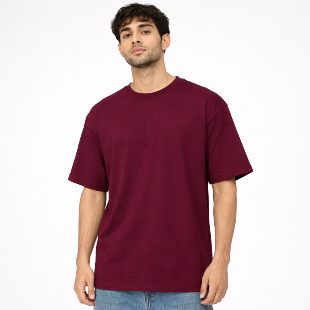 The Solid Lounger - Oversized Tee | Unisex Fit | Solid Colours