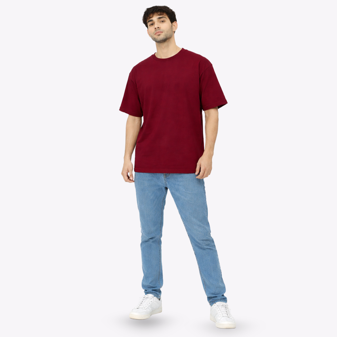 The Solid Lounger - Oversized Tee | Unisex Fit | Solid Colours