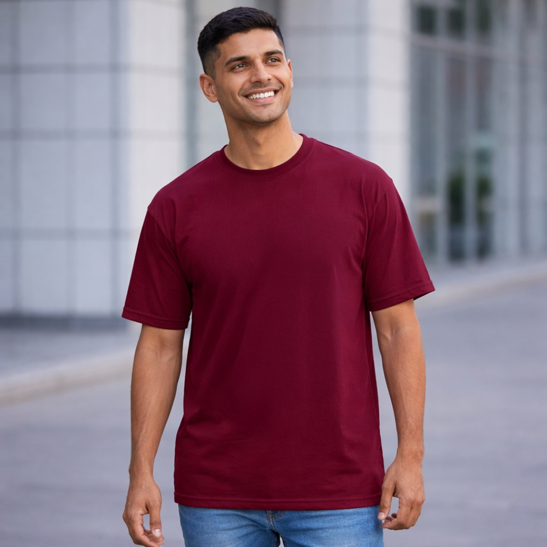 The Solid Lounger - Oversized Tee | Unisex Fit | Solid Colours