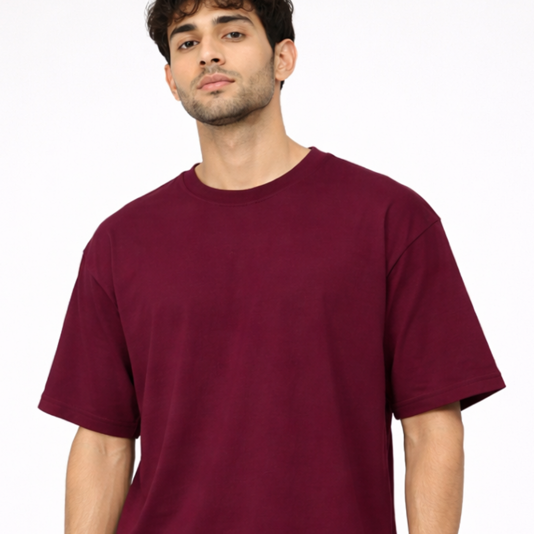 The Solid Lounger - Oversized Tee | Unisex Fit | Solid Colours