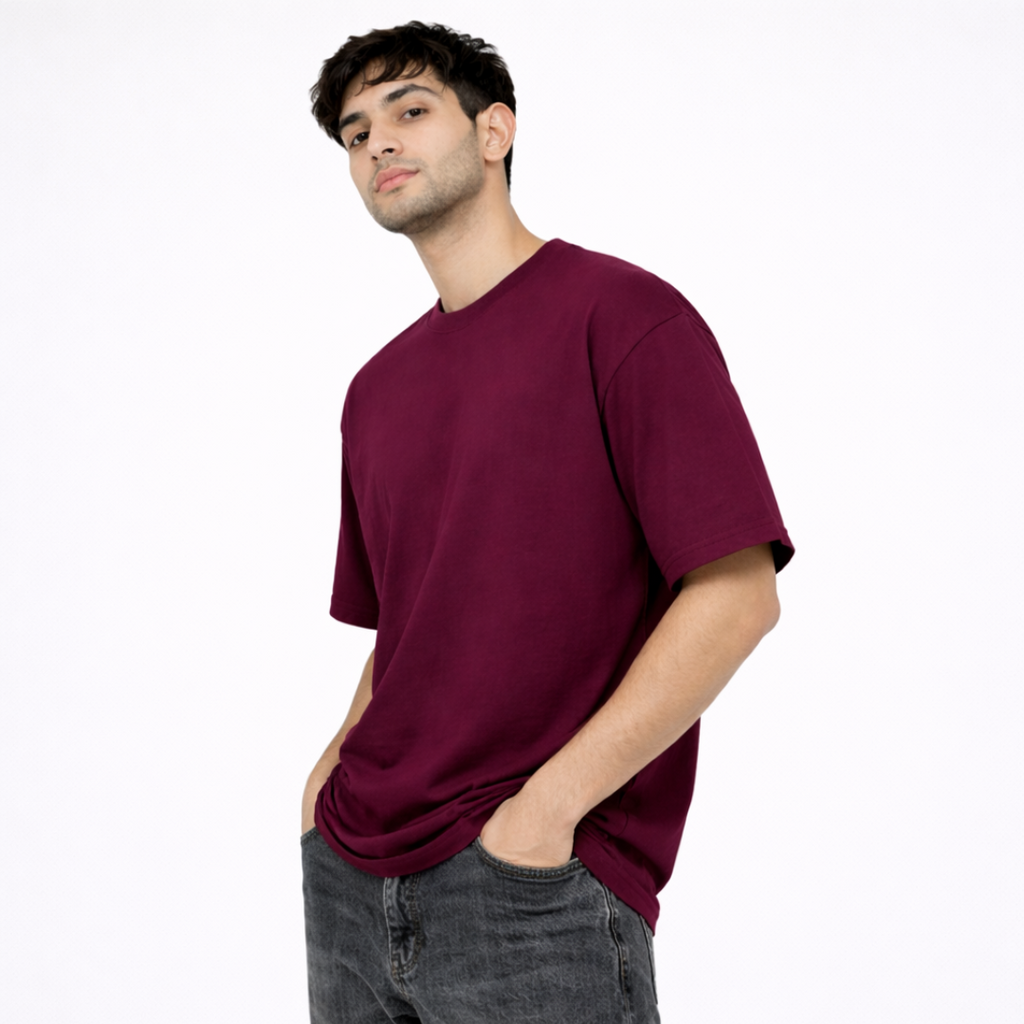 The Solid Lounger - Oversized Tee | Unisex Fit | Solid Colours