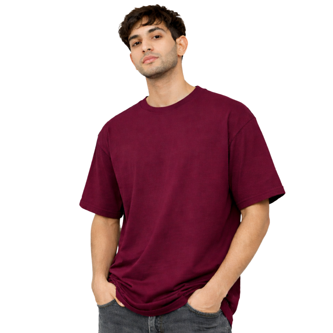 The Solid Lounger - Oversized Tee | Unisex Fit | Solid Colours