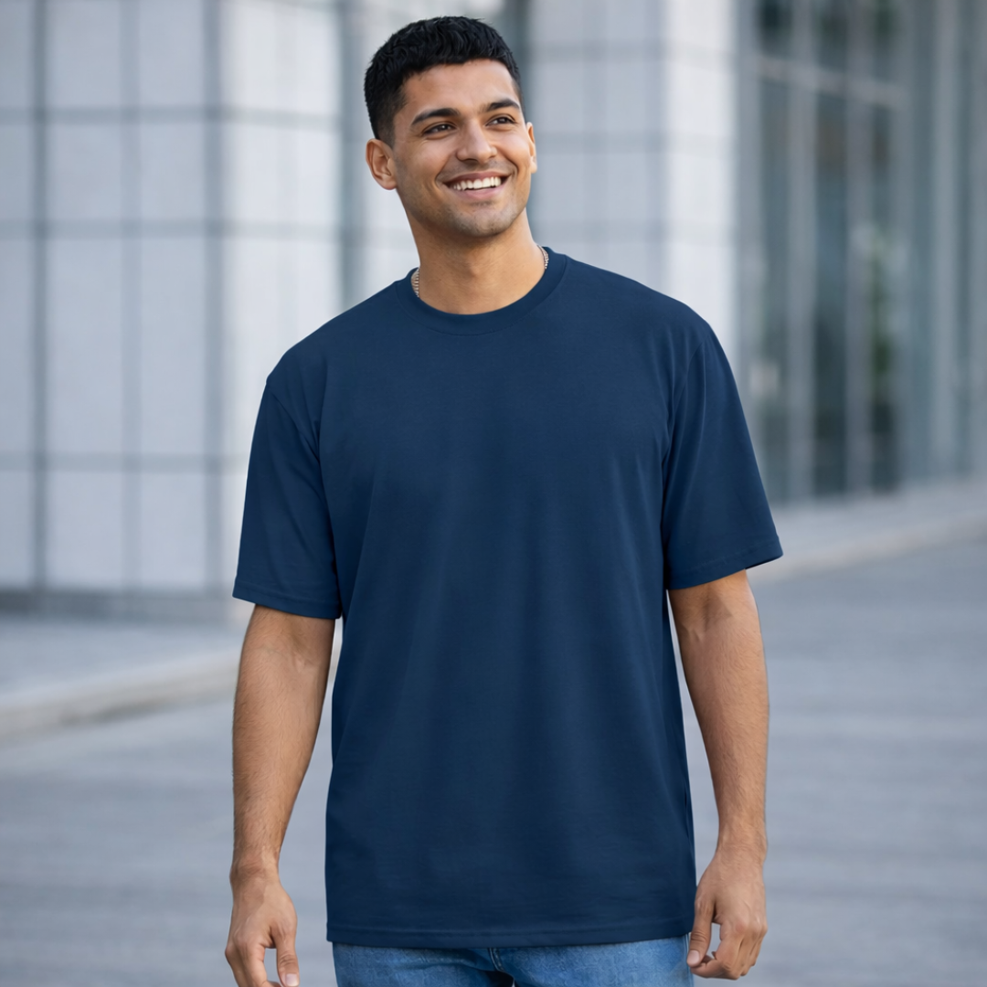The Solid Lounger - Oversized Tee | Unisex Fit | Solid Colours