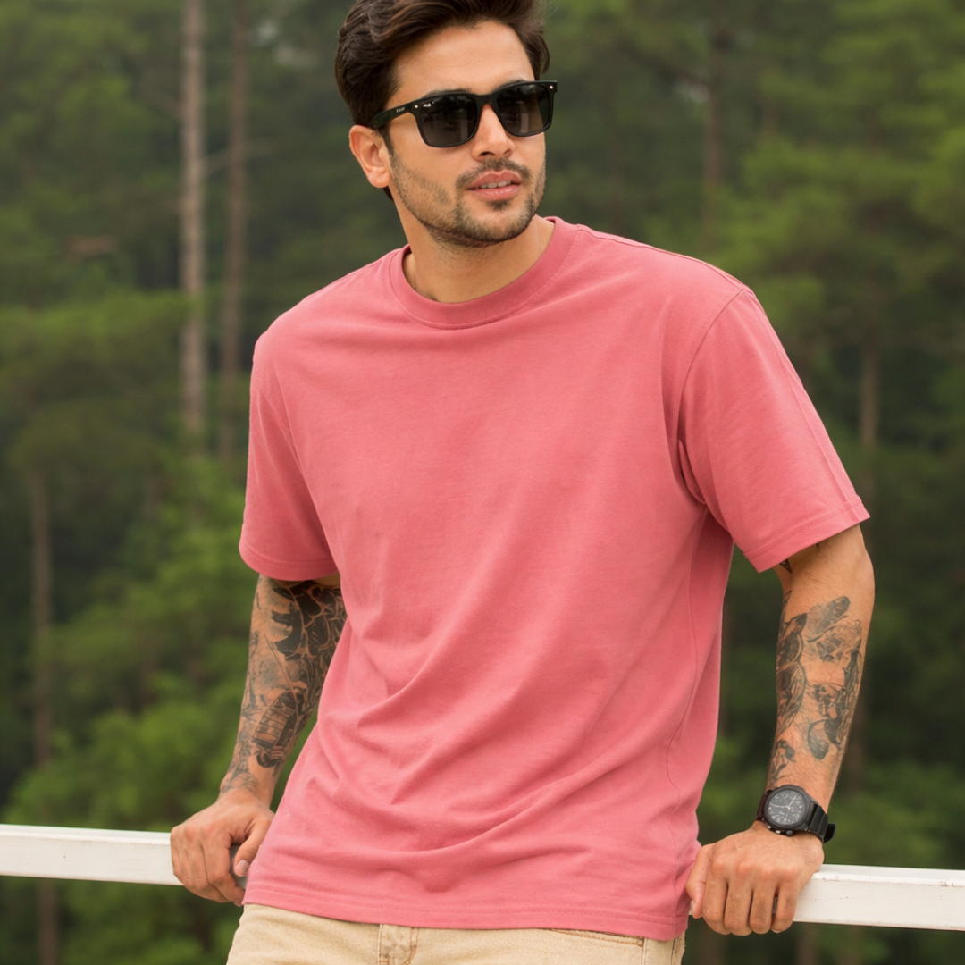 The Solid Lounger - Oversized Tee | Unisex Fit | Solid Colours
