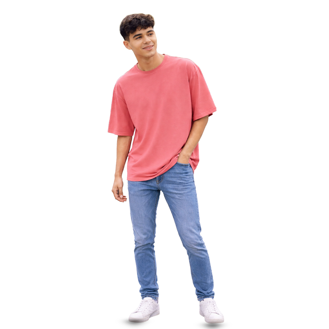 The Solid Lounger - Oversized Tee | Unisex Fit | Solid Colours