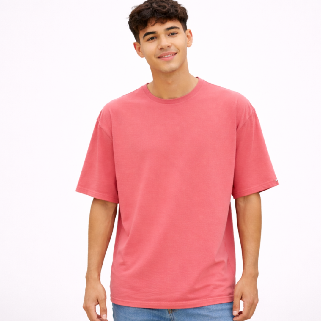 The Solid Lounger - Oversized Tee | Unisex Fit | Solid Colours