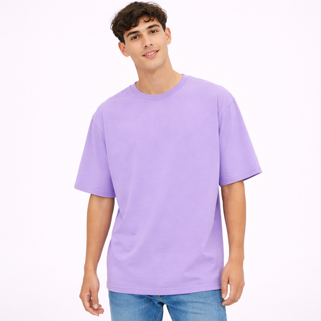 The Solid Lounger - Oversized Tee | Unisex Fit | Solid Colours