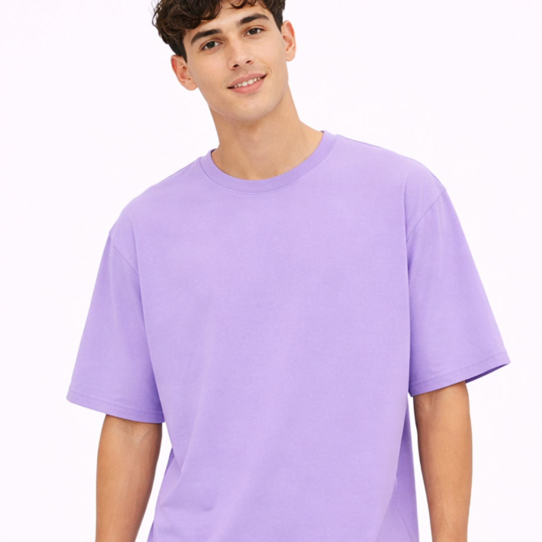 The Solid Lounger - Oversized Tee | Unisex Fit | Solid Colours