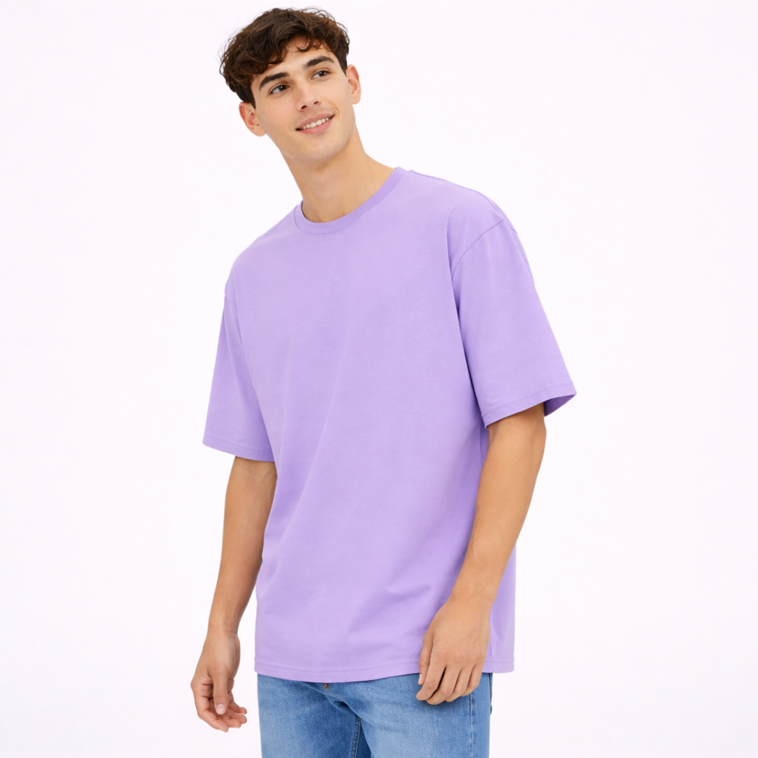 The Solid Lounger - Oversized Tee | Unisex Fit | Solid Colours