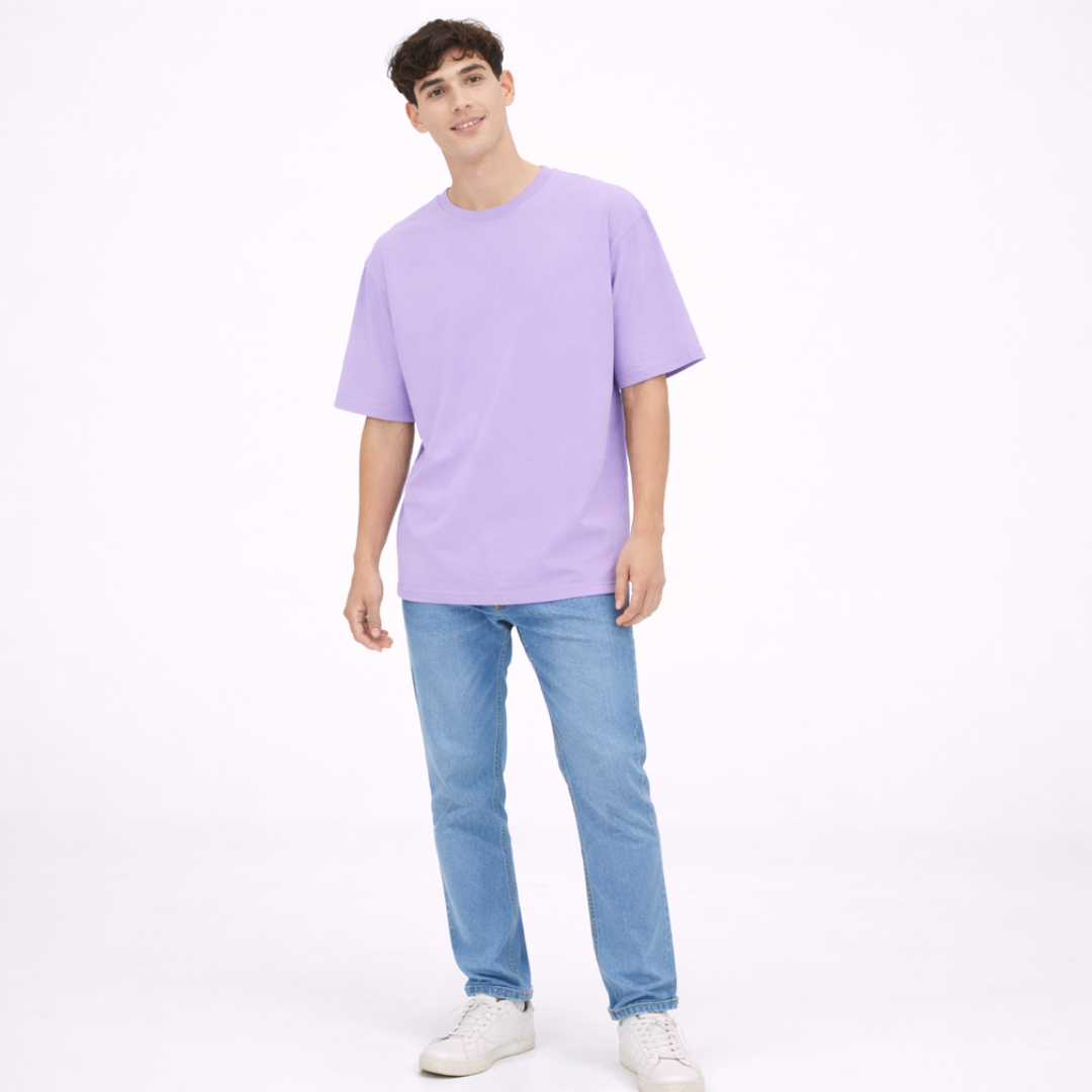 The Solid Lounger - Oversized Tee | Unisex Fit | Solid Colours