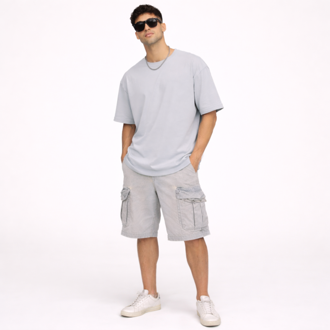 The Solid Lounger - Oversized Tee | Unisex Fit | Solid Colours