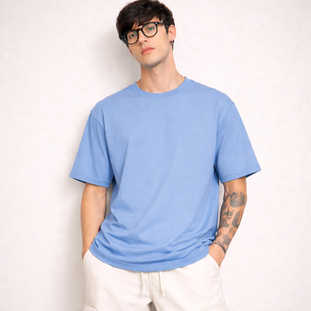 The Solid Lounger - Oversized Tee | Unisex Fit | Solid Colours