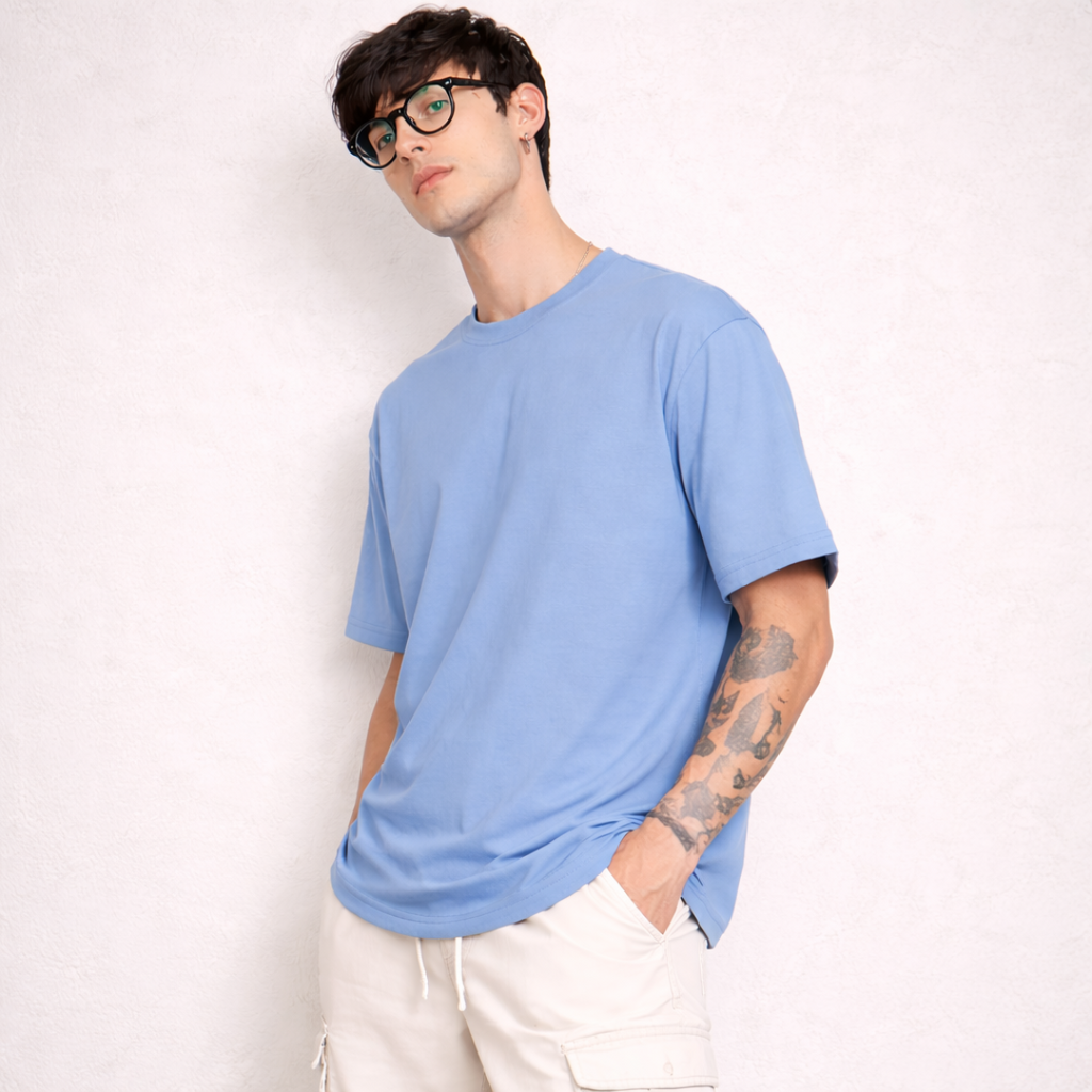 The Solid Lounger - Oversized Tee | Unisex Fit | Solid Colours