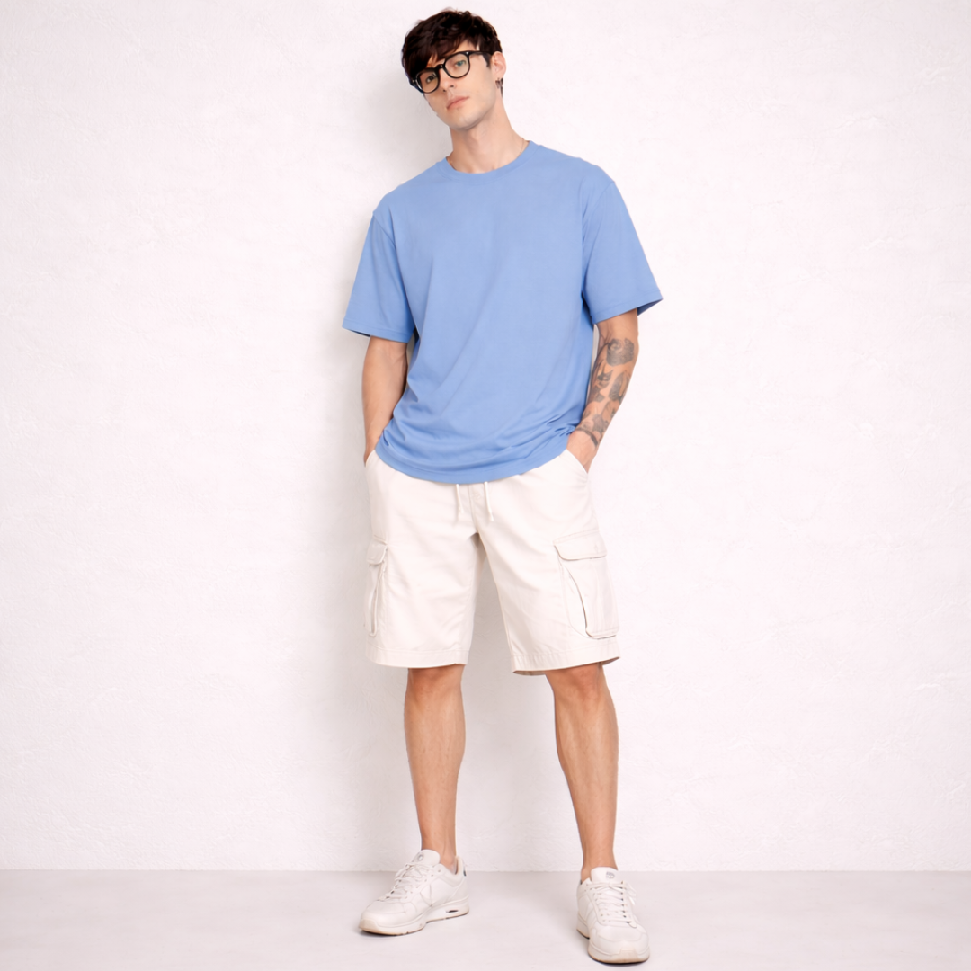 The Solid Lounger - Oversized Tee | Unisex Fit | Solid Colours