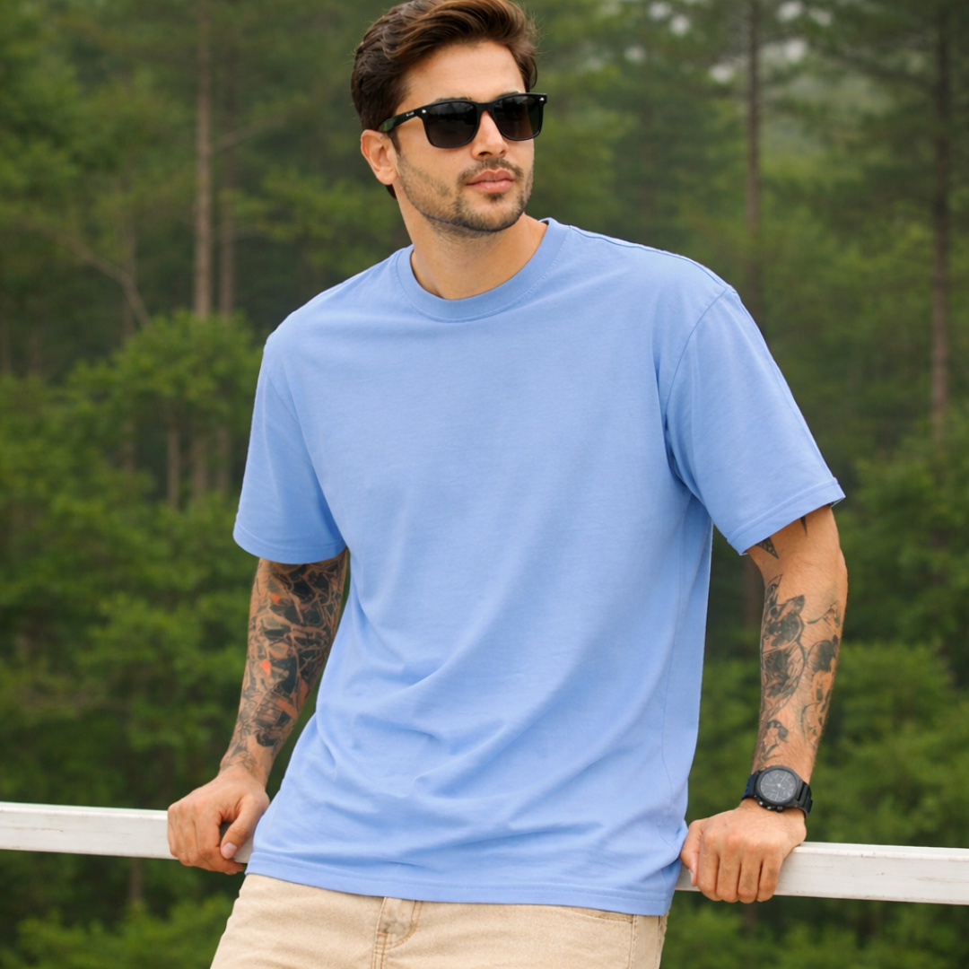 The Solid Lounger - Oversized Tee | Unisex Fit | Solid Colours